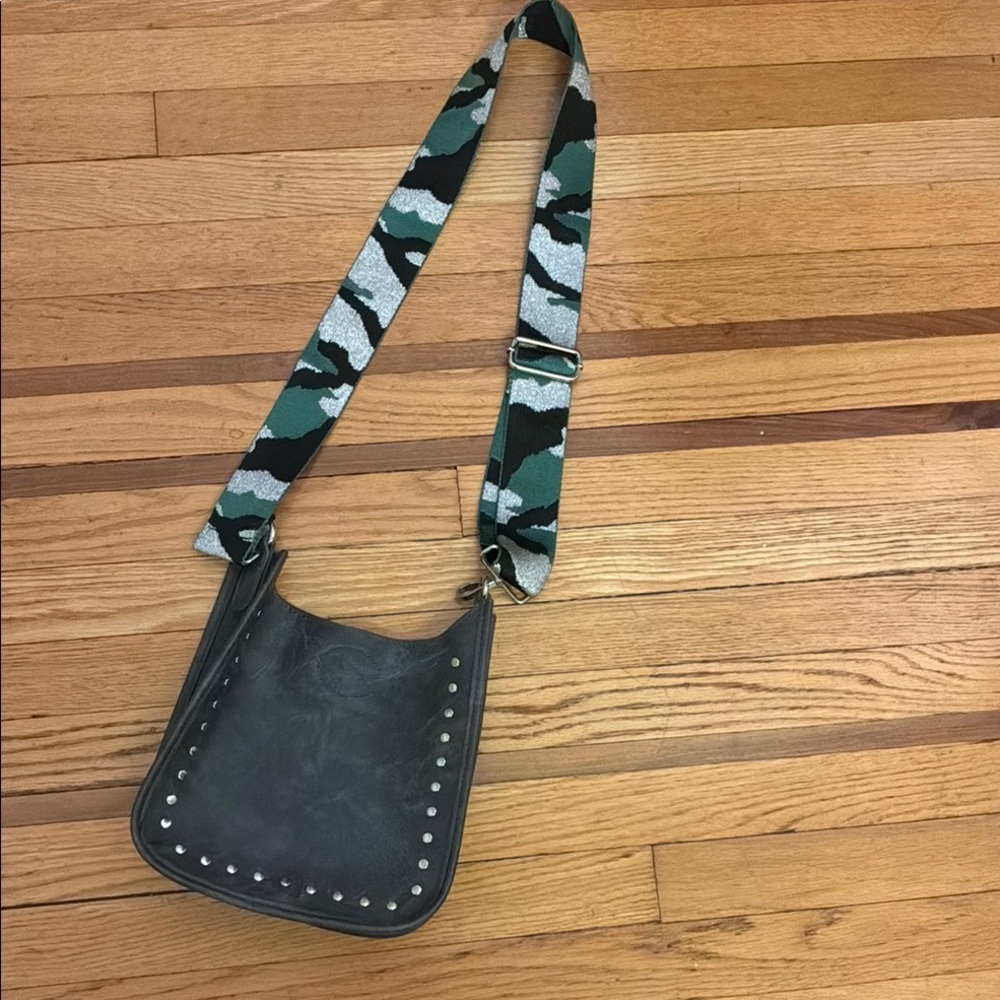 Stylish Gray Studded Women's Bag